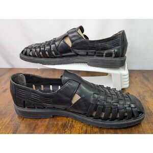 Stacy Adams Men's Black Casual Huarache Sandals Size 12M